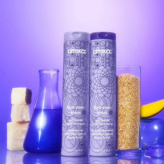 Amika Bust Your Brass Cool Blonde Repair Conditioner 275ml