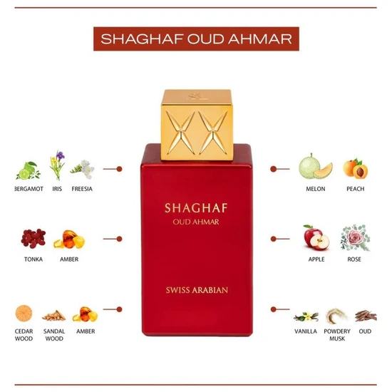 Swiss Arabian Shaghaf Oud Ahmar Eau De Parfum 75ml