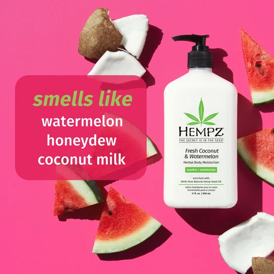 Hempz Fresh Coconut & Watermelon Herbal Body Moisturiser 500ml