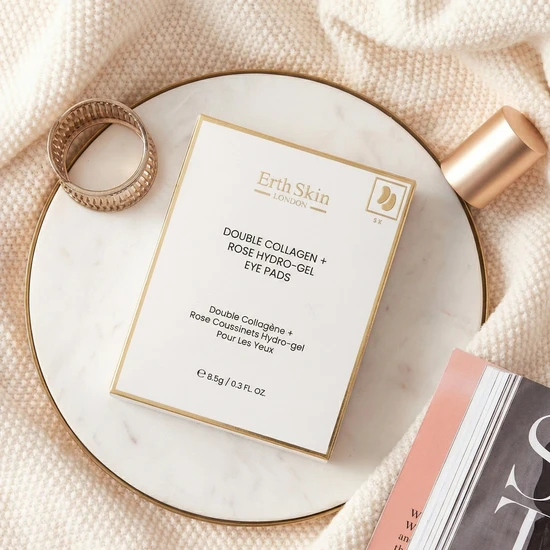 Erth Skin London Double Collagen + Rose Hydro-Gel Eye Pads 5 x 2