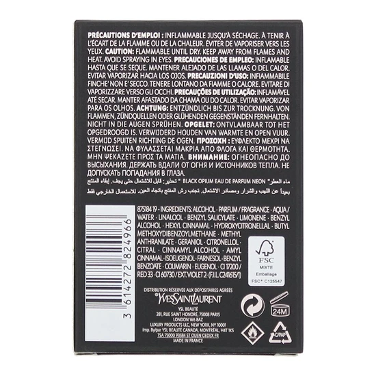 Yves Saint Laurent Black Opium Neon Eau De Parfum 30ml