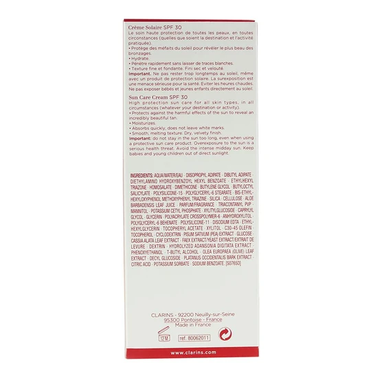 Clarins Sun Care Cream For Body SPF 30 75ml