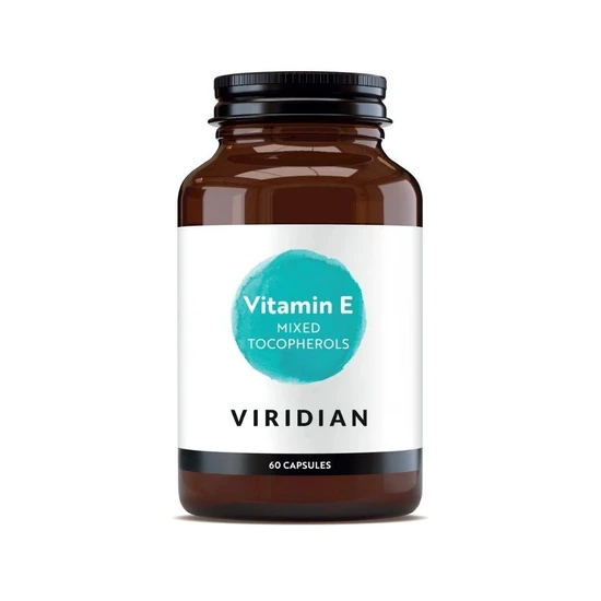 Viridian Mixed Vitamin E tocopherols/Tocotrienols Veg Capsules 60 Capsules