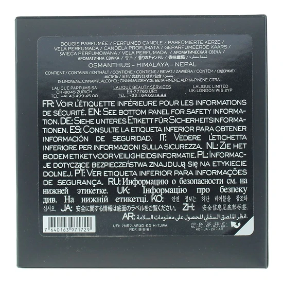 Lalique Osmanthus Himalaya Nepal Candle 190g