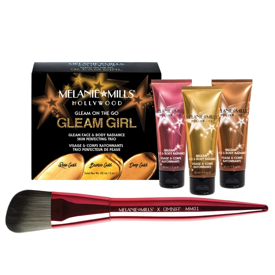 Melanie Mills Hollywood GLEAM GIRL Gleam On The Go Body Radiance Kit
