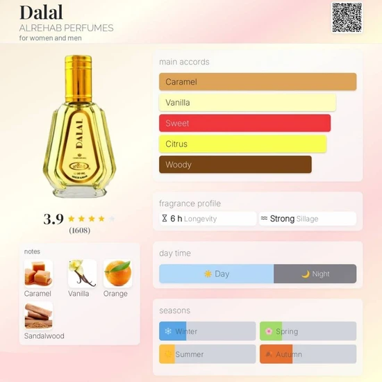 Al-Rehab Dalal Eau De Parfum 50ml