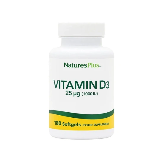 Nature's Plus Vitamin D3 1000iu Softgels 180 Soft Gels