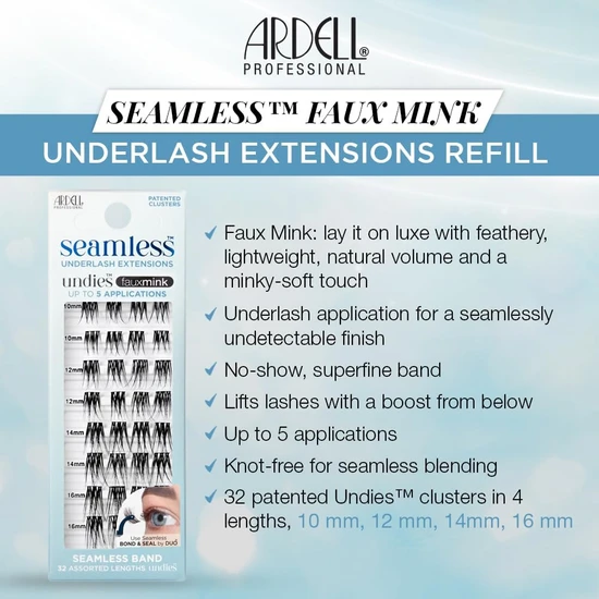 Ardell Seamless Underlash Extensions Faux Mink Refil