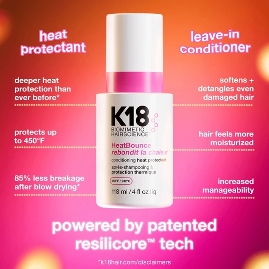 K18 HeatBounce Conditioning Heat Protectant 118ml