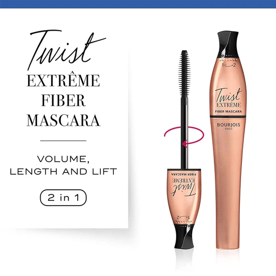 Bourjois Twist Extreme Fibre Mascara 24 Black