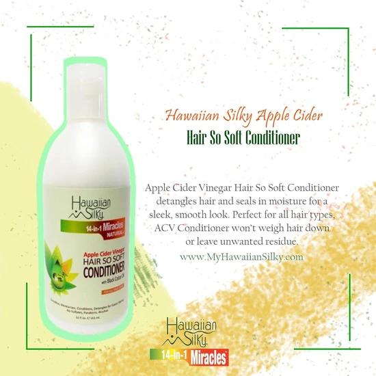 Hawaiian Silky Apple Cider Vinegar So Soft Conditioner 355ml