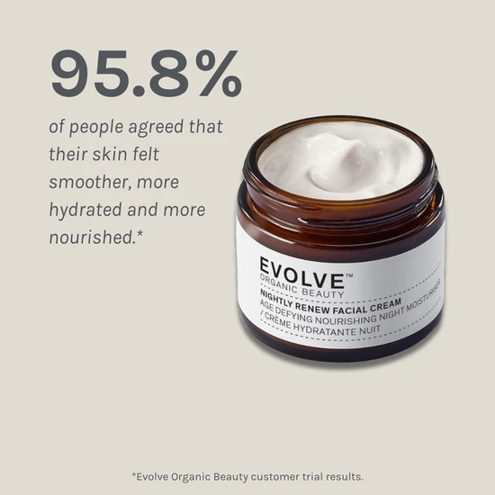 Evolve Beauty Nightly Renew Facial Cream 30ml