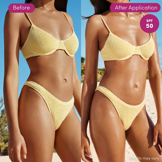 Coco & Eve Sunny Honey Protect Body Highlighter SPF 50