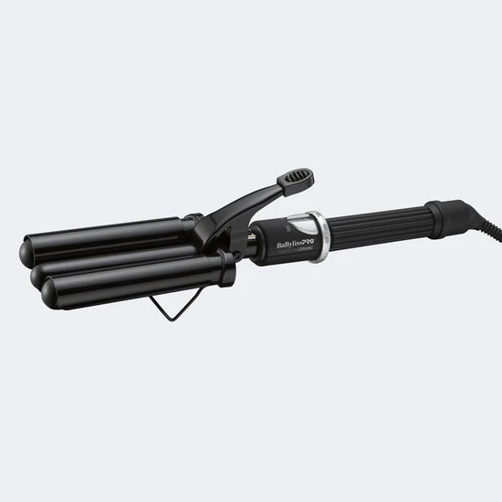 BaByliss PRO Porcelain Triple Barrel Waver Black