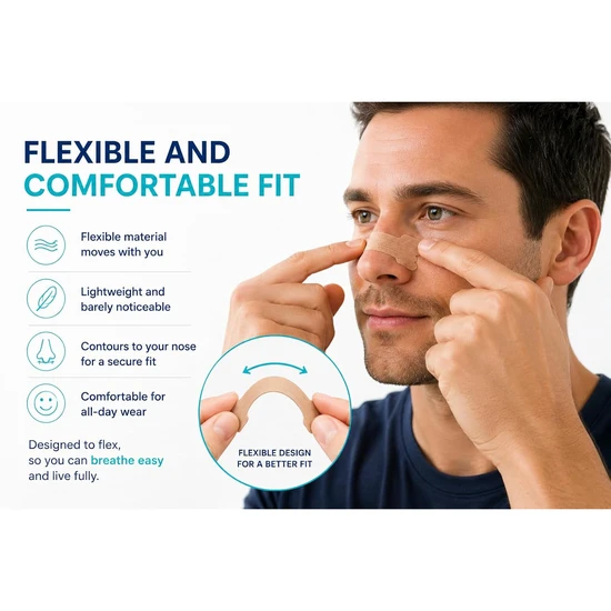 BreatheEase Nasal Strips Medium 30 Strips