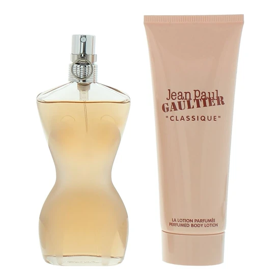 Jean Paul Gaultier Classique Eau De Toilette Gift Set 50ml EDT + 75ml Body Lotion