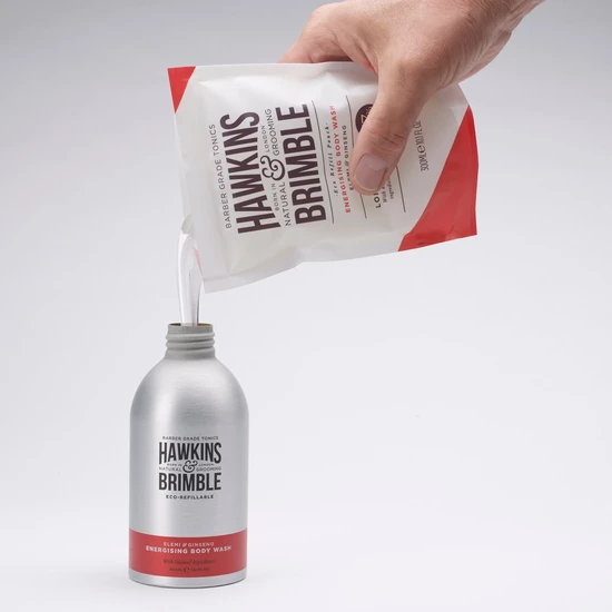 Hawkins & Brimble Energising Body Wash Refill Pouch: 500ml