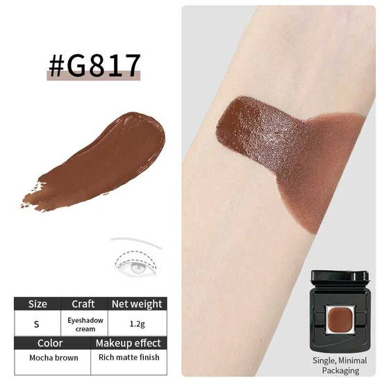 Glisten Cosmetics G817 Mocha Brown Refillable Multipurpose Cream Cheeryep