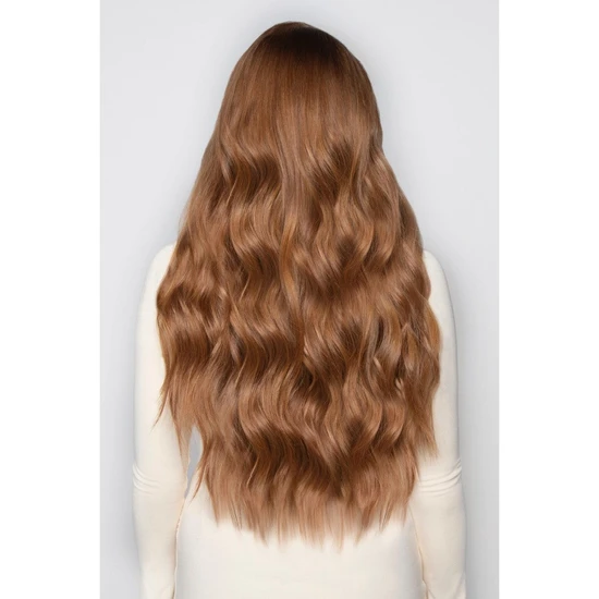 LullaBellz Super Thick 22'' Brushed Out Wave Clip In Hair Extensions REDS 5 Piece