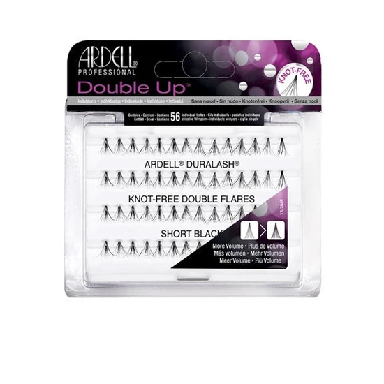 Ardell Double Up Knot Free Double Flares Lashes Short Black