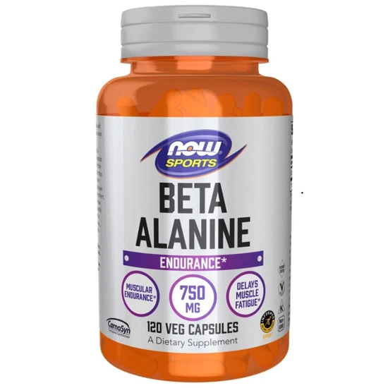 NOW Foods Beta Alanine 750mg 120 Capsules