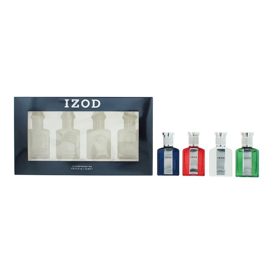 Izod Gift Set 15ml Blue EDT, 15ml Red EDT, 15ml White EDT & 15ml Green EDT