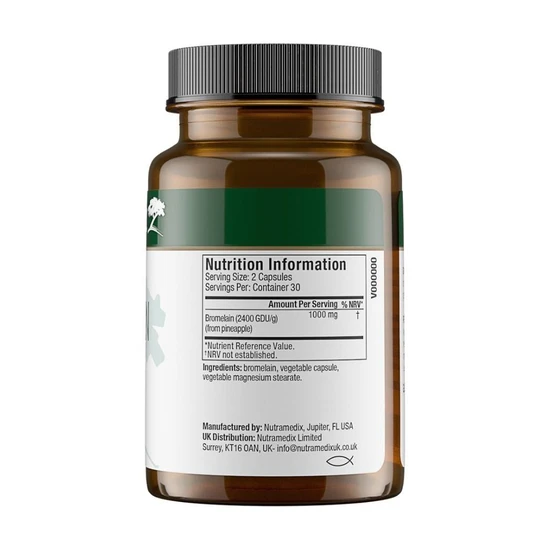 Nutramedix Bromelain Capsules 60 Capsules