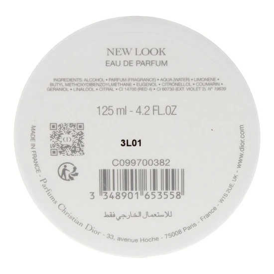DIOR New Look Eau De Parfum 125ml