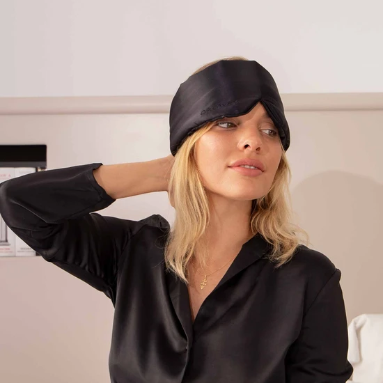 Drowsy Silk Sleep Mask Black Jade