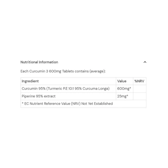 Health Aid Curcumin 3 30 Tablets