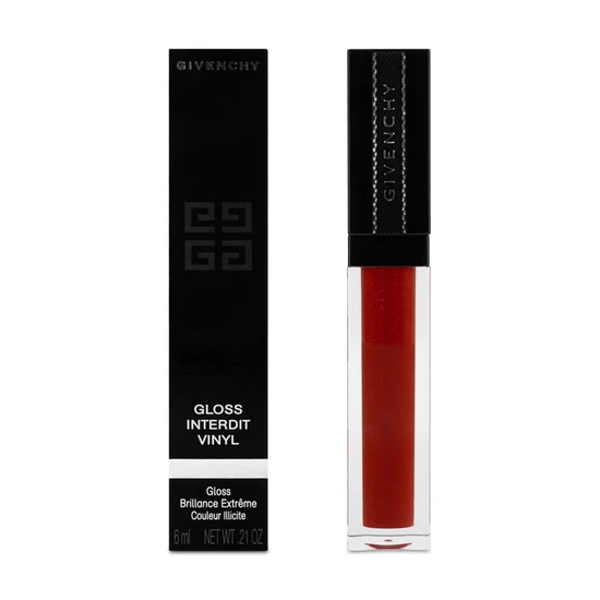 GIVENCHY L'Interdit Vinyl Red Lip Gloss Rouge Thriller 12