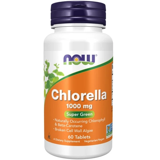 NOW Foods Chlorella 1000mg 60 Tablets