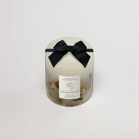 French Connection Botanical Infused Cherry Blossom & Rose Candle 660g