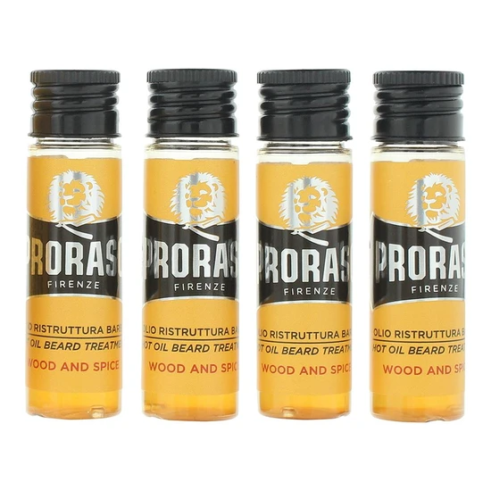 Proraso Wood & Spices Hot Oil Beard Treatment 4 x 17ml