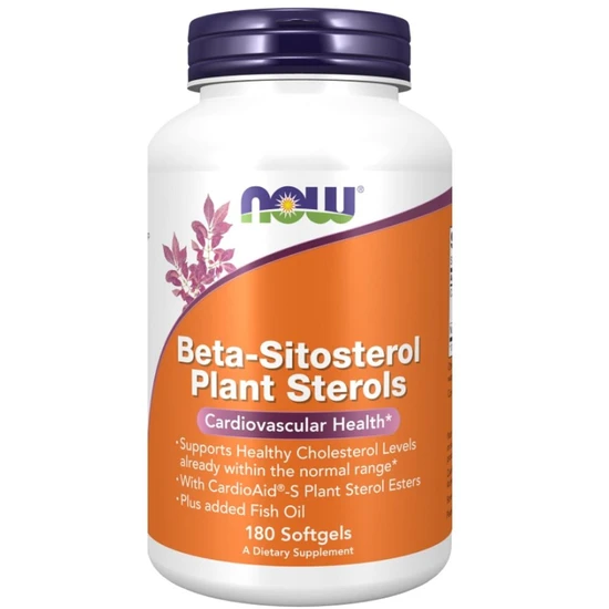 NOW Foods Beta-Sitosterol Plant Sterols 180 Soft Gels