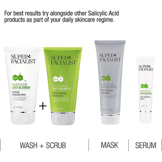 Super Facialist Salicylic Acid Anti Blemish Purifying Cleansing Wash 150ml