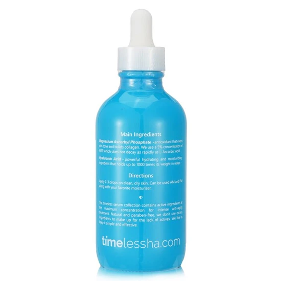 Timeless Skin Care Hyaluronic Acid Serum + Vitamin C 120ml