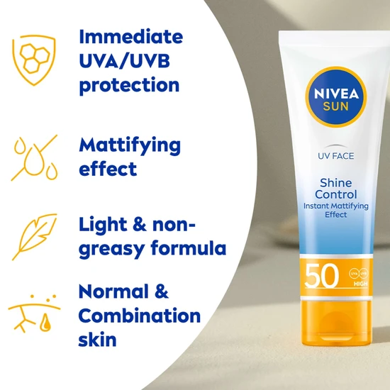 Nivea UV Face Shine Control SPF 50 Cream 50ml