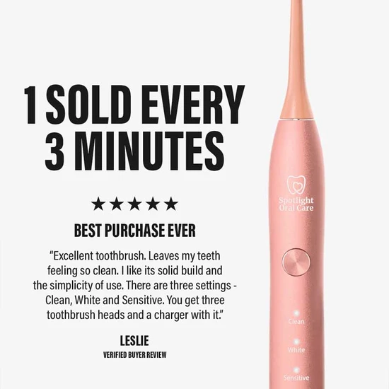 Spotlight Sonic Toothbrush Rose Gold