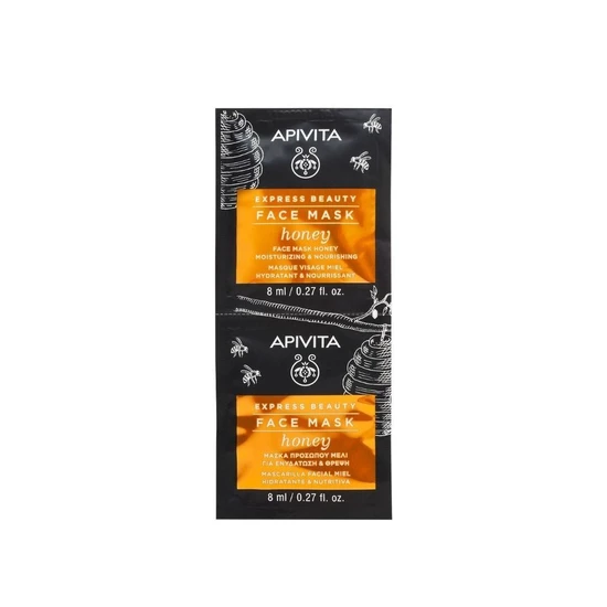 APIVITA Honey Moisturising & Nourishing Face Mask 2x8ml