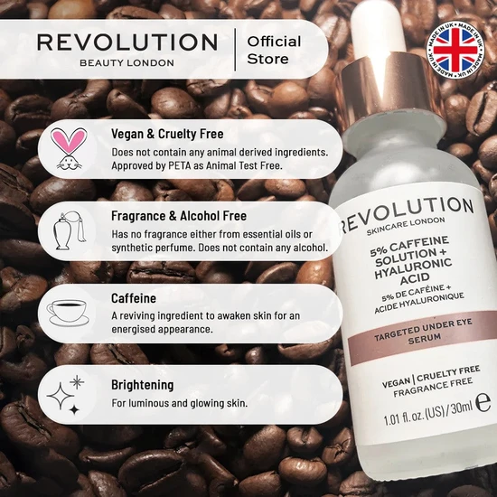 Revolution Caffeine & Hyaluronic Acid Eye Serum 30ml