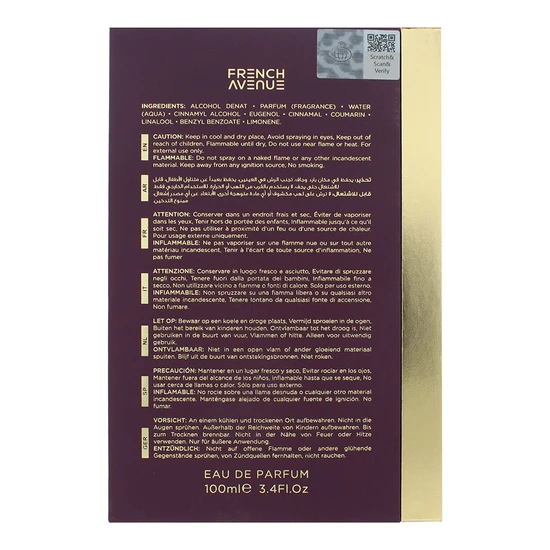 French Avenue Cocoa Morado Eau De Parfum 100ml