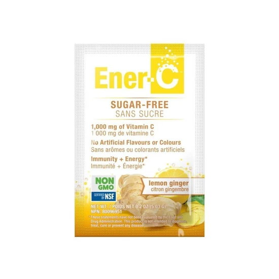 Ener-Life Ener-C Lemon Ginger Sugar Free Sachets 30 Sachets