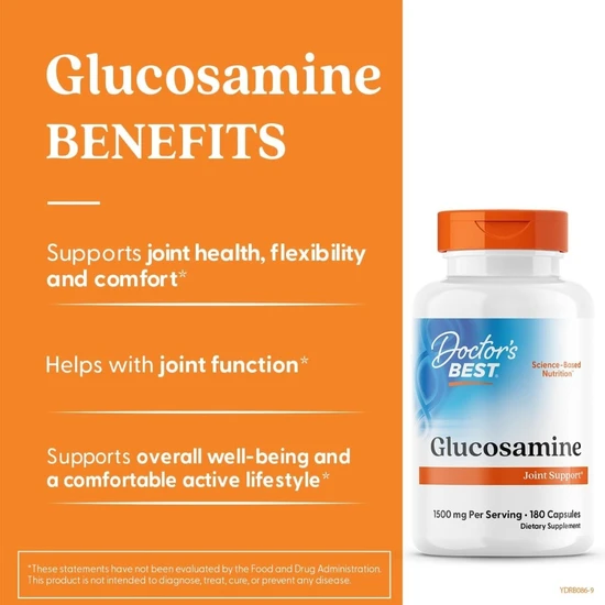 Doctor's Best Glucosamine Sulphate 750mg - 180 Capsules