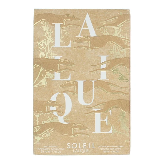 Lalique Soleil Eau De Parfum 50ml Gift Set 50ml Eau De Parfum + 150ml Body Lotion
