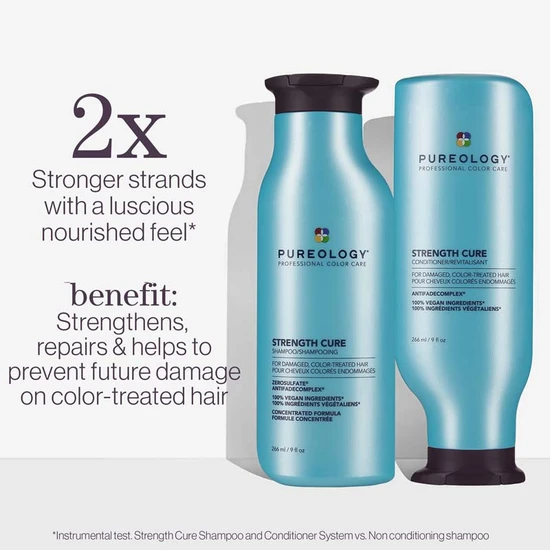 Pureology Strength Cure Shampoo & Conditioner x1000ml