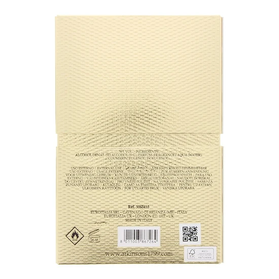 Atkinsons His Majesty The Oud Eau De Parfum 100ml