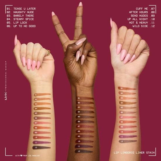 NYX Professional Makeup Lip Lingerie Lip Liner Stain 02 Naughty Nude
