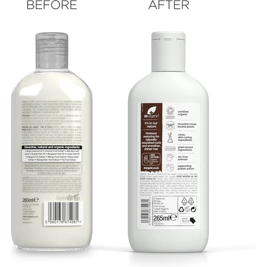 Dr. Organic Organic Coconut Oil Conditioner 265ml