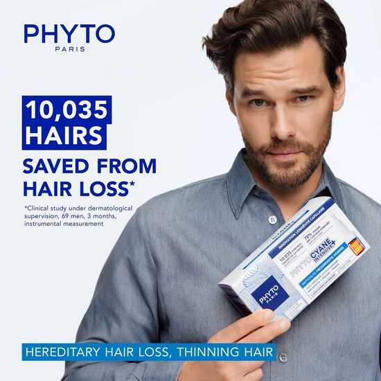 PHYTO Phytocyane Intensive+ Hairloss Treatment Progressive Men 12x5ml